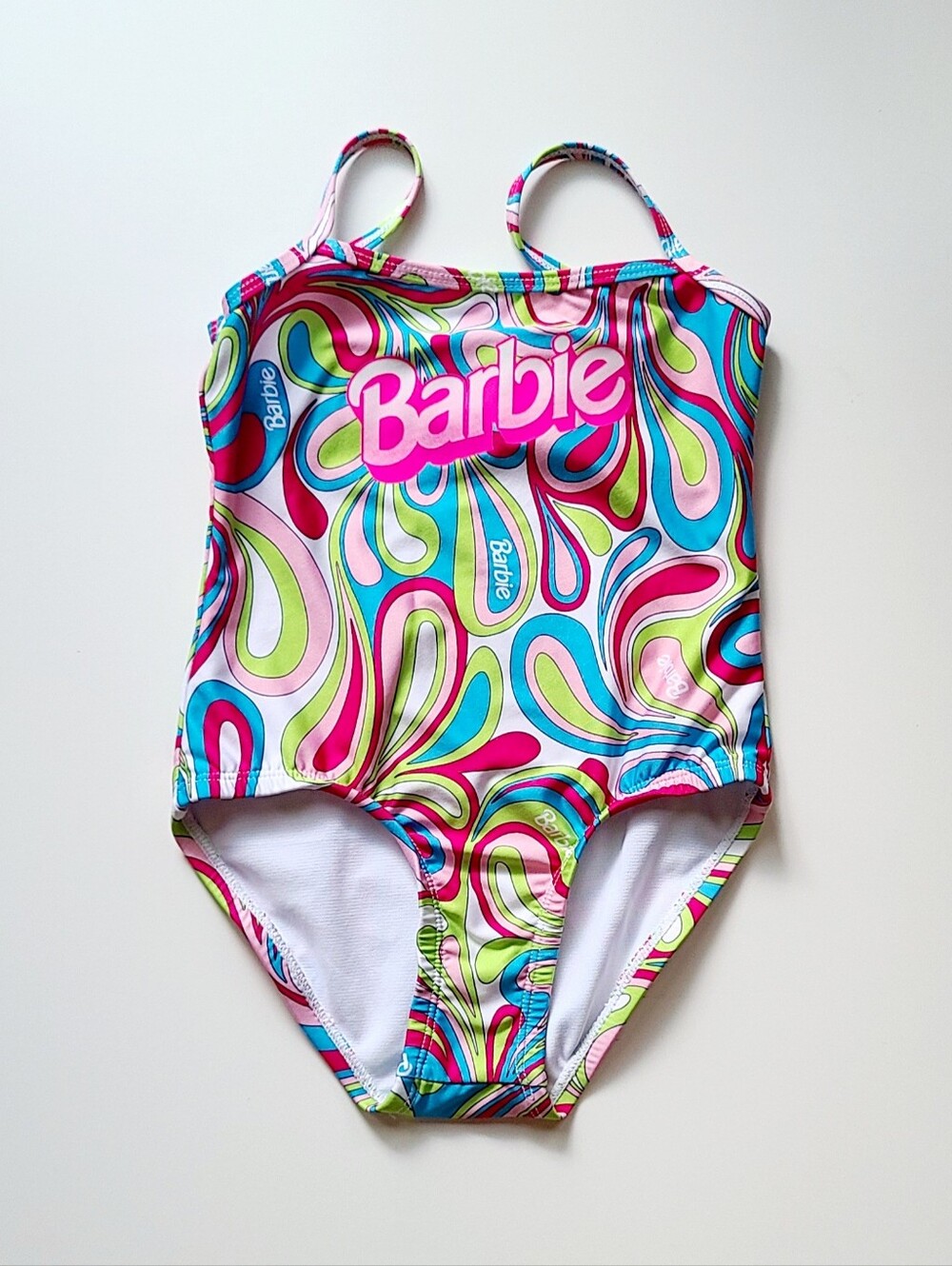 Barbie Swimsuit Nova Swim Girls Size 4 One Piece